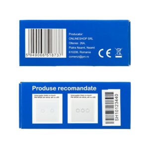 PNI SH101 stiklinis jutiklinis jungiklis, baltas su LED indikatoriumi - Image 7