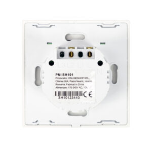 PNI SH101 stiklinis jutiklinis jungiklis, baltas su LED indikatoriumi - Image 9
