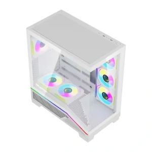 Kompiuterio korpusas Darkflash K430 + ventiliatoriai (baltas) - Image 4