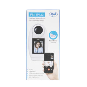 PNI IP733 3MP vaizdo stebėjimo kamera, dvipusis garso ir vaizdo ryšys, su Bluetooth SOS iškvietimo mygtuku, ekranu, kūdikio stebėjimo funkcija - Image 5