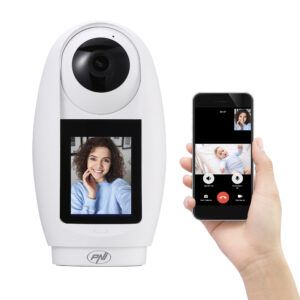 PNI IP733 3MP vaizdo stebėjimo kamera, dvipusis garso ir vaizdo ryšys, su Bluetooth SOS iškvietimo mygtuku, ekranu, kūdikio stebėjimo funkcija - Image 7