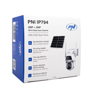 PNI IP794 vaizdo stebėjimo kamera su „Wi-Fi“, PTZ, dvigubu objektyvu 2MP + 2MP, 5,5W saulės baterija, 8000mAh akumuliatoriumi - Image 15