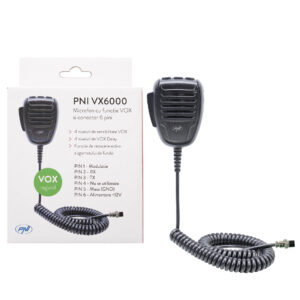 PNI VX6000 mikrofonas su VOX funkcija, 6 kontaktų, skirtas CB radijo stotelėms - Image 7