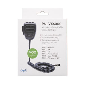 PNI VX6000 mikrofonas su VOX funkcija, 6 kontaktų, skirtas CB radijo stotelėms - Image 11