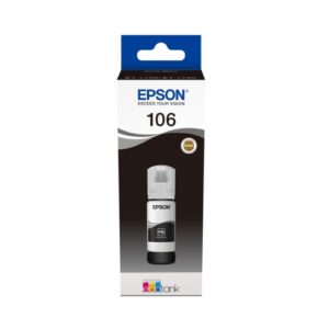 Epson 106 EcoTank (C13T00R140) Rašalo papildymo buteliukas, Foto Juoda - Image 2