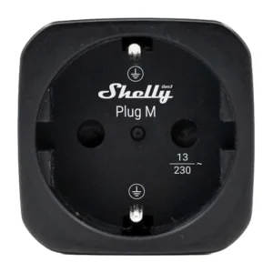Shelly Plug M Gen3 išmanusis kištukinis lizdas (juodas) - Image 3