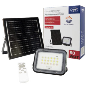 PNI GreenHouse WS50 PRO 50W LED prožektorius su 6W saulės baterija, 5000mAh akumuliatoriumi, 800lm, nuotolinio valdymo pulteliu, laikmačiu ir reguliuojamu ryškumu, 6500 K, IP65 - Image 5