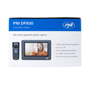 PNI DF930 vaizdo telefonspynė su 1 monitoriumi, 7 colių LCD ekranu, 800x480, elektromagnetinės spynos išvestimi, juoda - Image 6