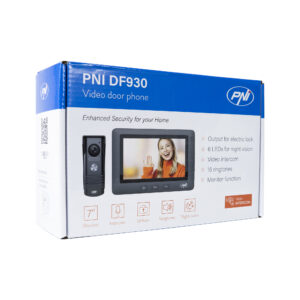 PNI DF930 vaizdo telefonspynė su 1 monitoriumi, 7 colių LCD ekranu, 800x480, elektromagnetinės spynos išvestimi, juoda - Image 10