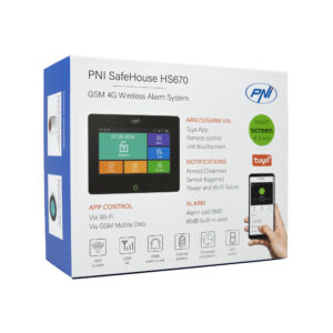 PNI SafeHouse HS670 WiFi GSM 4G belaidė signalizacijos sistema, spalvotas jutiklinis ekranas, 99 belaidės zonos, palaiko 5 telefono numerius, aliarminiai skambučiai ir SMS, suderinama su „Tuya Smart“ programėle. - Image 12