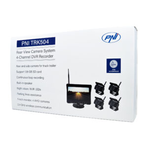 PNI TRK504 belaidžio vaizdo stebėjimo rinkinys sunkvežimiams su DVR, LCD monitoriumi ir 4 kameromis - Image 11