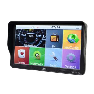 PNI L910 PRO GPS navigacijos sistema su skydeliu nuo saulės, 9 colių, 800 MHz, 512MB DDR, 16GB vidinė atmintis, FM siųstuvas, juoda - Image 2