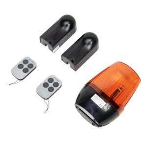 Atveriamų vartų automatikos komplektas PNI MAB300, su 2 40W varikliais, nuotolinio valdymo pulteliais ir valdymo bloku, fotoelementais ir signaline lempa, vartų ilgis iki 2 x 2.5m, vartų svoris 200kg - Image 10