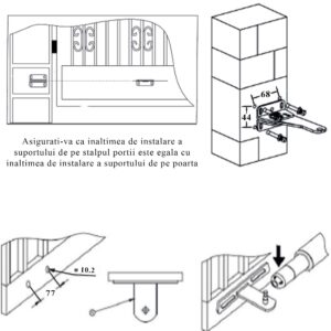 Atveriamų vartų automatikos komplektas PNI MAB300, su 2 40W varikliais, nuotolinio valdymo pulteliais ir valdymo bloku, fotoelementais ir signaline lempa, vartų ilgis iki 2 x 2.5m, vartų svoris 200kg - Image 22
