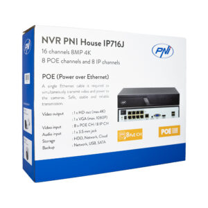 NVR POE PNI House IP716J 16 kanalų 4K 8MP, 8 POE kanalai ir 8 IP kanalai su PNI POE komutatoriumi arba standartiniu H.265 - Image 12