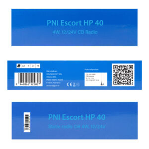 CB radijo stotelė PNI Escort HP 40, multistandartinė, 4W, AM, FM, 12V, ASQ, RF Gain 12 - 24 V - Image 6