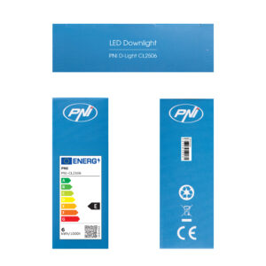 PNI D-Light CL2506 6W LED prožektorius, įleidžiamas, apvalus 120 cm, 6400K, 230V maitinimo šaltinis, 660 lm, šaltai balta spalva - Image 7