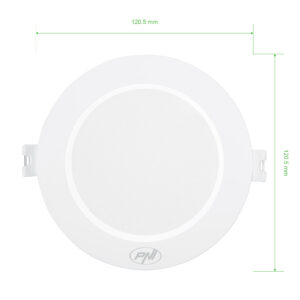 PNI D-Light CL2507 6W LED prožektorius, įleidžiamas, apvalus 12 cm, 4200K, 230V maitinimo šaltinis, 660 lm, neutrali balta spalva - Image 3