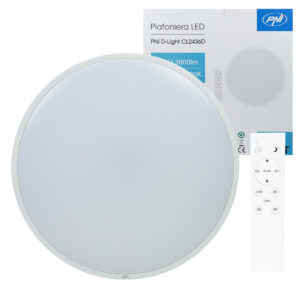PNI D-Light CL2436D 36W LED lubinis šviestuvas, reguliuojamas, su nuotolinio valdymo pulteliu, apvalus 41 cm, 3000K-6500K, 230V maitinimo šaltinis, 3600 lm, baltas - Image 3