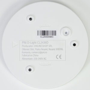 PNI D-Light CL2436D 36W LED lubinis šviestuvas, reguliuojamas, su nuotolinio valdymo pulteliu, apvalus 41 cm, 3000K-6500K, 230V maitinimo šaltinis, 3600 lm, baltas - Image 5