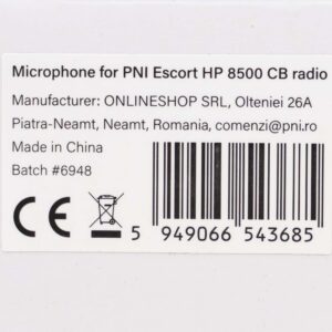 PNI MK8500 pakaitinis mikrofonas PNI Escort HP 8500 CB radijo stotelei su RJ45 jungtimi, juodas - Image 5