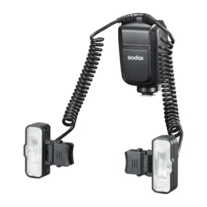 Dvigubos galvutės makro blykstė GODOX MF-T76, skirta Nikon