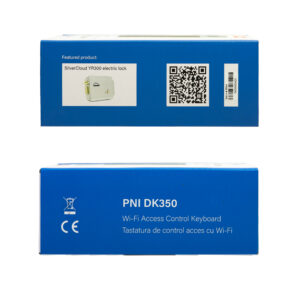 PNI DK350 prieigos kontrolės klaviatūra su „Wi-Fi“, prieigos kortele, pirštų atspaudų skaitytuvu, PIN kodu, jutikliniu valdymu, IP66, „Tuya“ programėle - Image 5