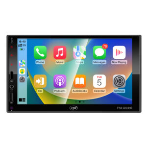 PNI A8060 Automobilinis daugialypės terpės grotuvas su Android 13, 4GB DDR3/64GB ROM, 7 colių ekranu, CarPlay, Android Auto, Bluetooth, Wi-Fi, FM radiju