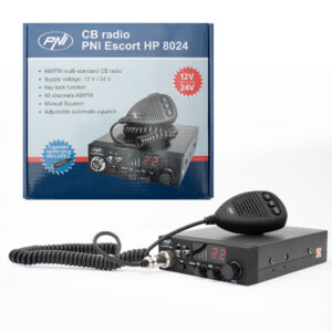 PNI CB radijo stotelė HP 8024 Escort su reguliuojamu ASQ ir 12V-24V maitinimo šaltiniu - Image 12