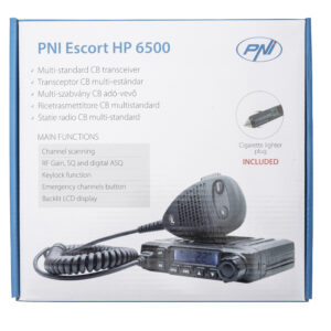 CB PNI Escort HP 6500, daugiastandartė, 4W, AM-FM, 12V, ASQ, RF Gain, komplekte cigarečių degiklio kištukas - Image 12