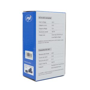 PNI CN15 įtampos keitiklis 180W, 24V-12V, 15A, USB 2.0, apsauga nuo išėjimo trumpojo jungimo - Image 7
