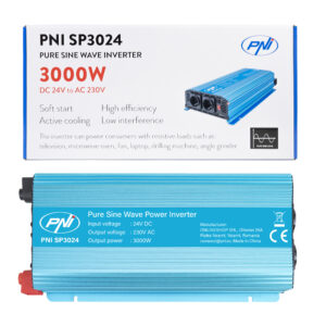 Įtampos keitiklis PNI SP3024 24V maitinimo šaltinis 230V išėjimas 3000W gryna sinusinė banga - Image 8