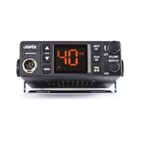 CB radijo stotelė JOPIX AT-606PRO ASQ, AM/FM, 4W, 12V-24V, PA, VOX, triukšmo slopintuvas - Image 2