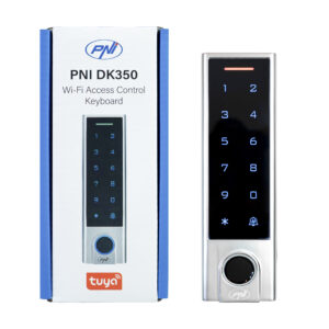 PNI DK350 prieigos kontrolės klaviatūra su „Wi-Fi“, prieigos kortele, pirštų atspaudų skaitytuvu, PIN kodu, jutikliniu valdymu, IP66, „Tuya“ programėle - Image 6