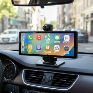 Automobilinis monitorius su DVR PNI D1026 10.26 colio DVR, belaidis Carplay, navigacija, muzika, laisvų rankų įranga, „Bluetooth“, FM siųstuvas - Image 15