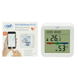 Išmanusis temperatūros ir drėgmės jutiklis PNI SafeHome PT252 WiFi Tuya Smart mobilioji programėlė - Image 10