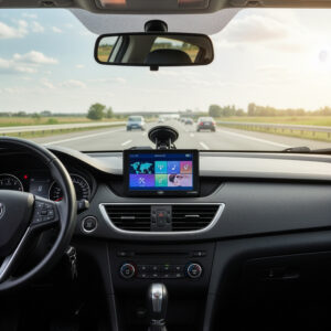 PNI L710 PRO GPS navigacijos sistema su skydeliu nuo saulės, 7 colių, 800 MHz, 256MB DDR, 16GB vidinė atmintis, FM siųstuvas, su dviem automobiliniais įkrovikliais komplekte - Image 15