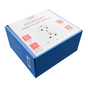 PNI WP222W paprastas x2 įmontuojamas lizdas su baltu stikliniu rėmeliu - Image 6