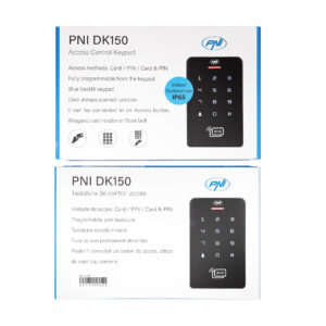 PNI DK150 autonominė praėjimo kontrolės klaviatūra, PIN kodo atrakinimas, RFID kortelė, IP65, juoda - Image 10