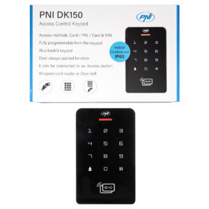 PNI DK150 autonominė praėjimo kontrolės klaviatūra, PIN kodo atrakinimas, RFID kortelė, IP65, juoda - Image 13