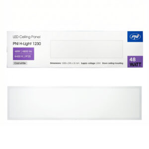 PNI H-Light 1230 48W LED panelė, 1200x300mm, 4800lm, 6400K, vidaus patalpoms, įmontuojama, šaltai balta - Image 10