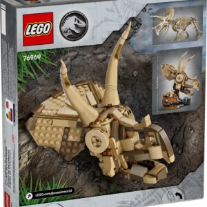 LEGO JURASSIC WORLD 76969 Dinozaurų fosilijos: Trikeratopso kaukolė - Image 2