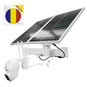 PNI IP60 tiesioginio vaizdo stebėjimo PTZ kameros komplektas su saulės baterija, 2MP, GSM 4G ir Sticky Pad vėliavėle - Image 9