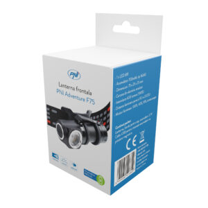 PNI Adventure F75 priekinis žibintuvėlis su 6W, 600 lm LED, aliuminis, su baterija ir USB magnetiniu įkrovikliu - Image 14