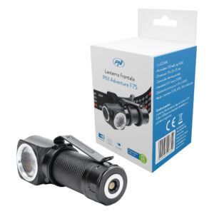 PNI Adventure F75 priekinis žibintuvėlis su 6W, 600 lm LED, aliuminis, su baterija ir USB magnetiniu įkrovikliu - Image 17