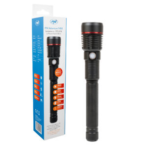 PNI Adventure F450 aliumininis žibintuvėlis su fokusavimo ir BOOST funkcija, 20 W LED, 1500 lm iki 450 m, išorinė baterija su USB išvestimi, micro USB įkrovimas, 4400 mAh baterija komplekte, veikia 10 valandų nepertraukiamai - Image 9