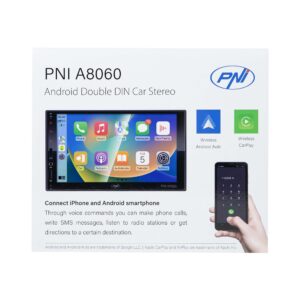 PNI A8060 Automobilinis daugialypės terpės grotuvas su Android 13, 4GB DDR3/64GB ROM, 7 colių ekranu, CarPlay, Android Auto, Bluetooth, Wi-Fi, FM radiju - Image 4