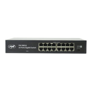 PNI SW016 16 x 10/100/1000 Mbps komutatoriaus rinkinys, Gigabit, metalinis korpusas ir 3m CAT8 patch laidas PNI U8030W - Image 2