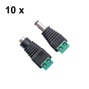 10 vnt. PNI M02 maitinimo kištukų (moteriškas/vyriškas) rinkinys stebėjimo sistemoms - Image 6