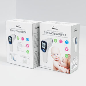 SilverCloud UF41 skaitmeninis termometras su infraraudonųjų spindulių, bekontakte, kūno ir paviršiaus matavimo technologija bei balso įspėjimo funkcija - Image 3